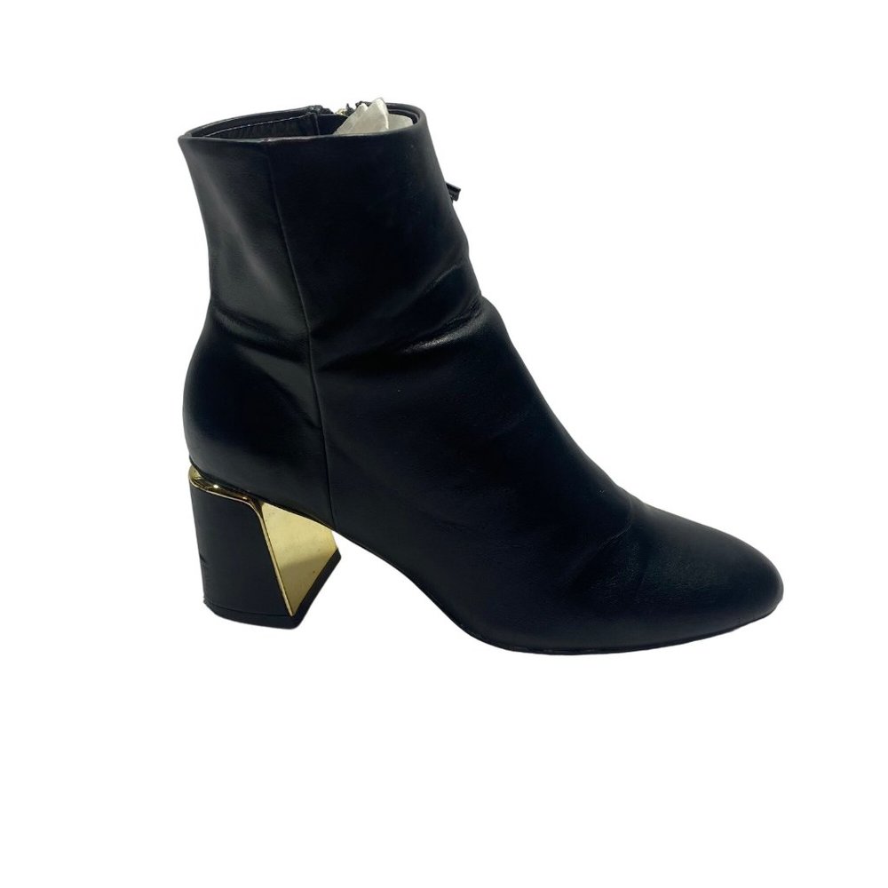 ZARA Black Block Heel Ankle Boots 37